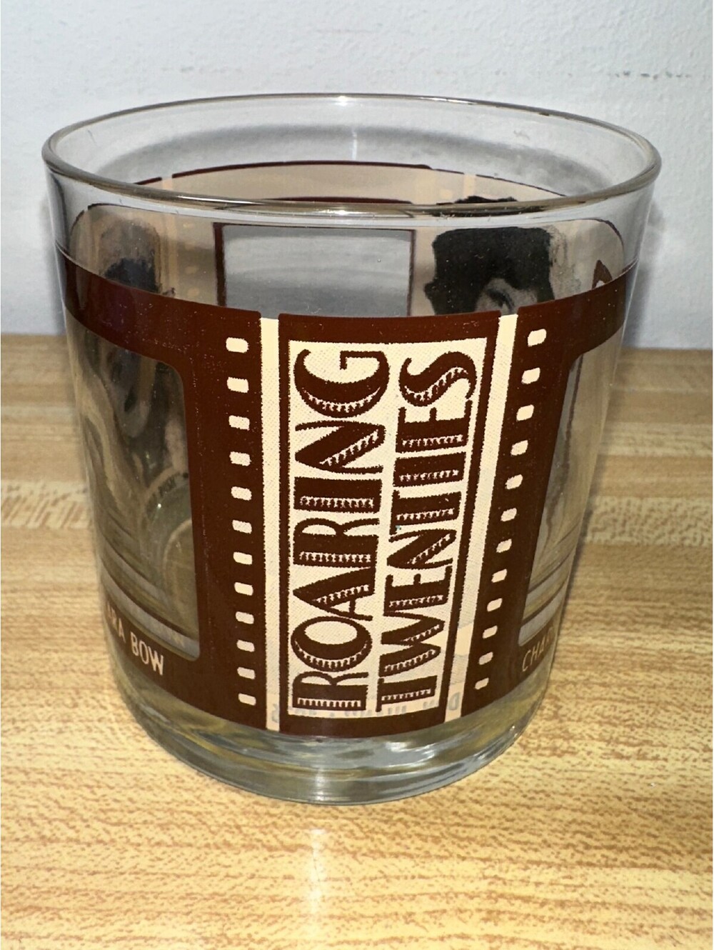 VTG Rare Houze Art "Roaring Twenties" Lowball/Whiskey Glass